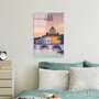 Wallity Cuadro Decorativo de Vidrio Templado Multicolor 30 x 45 cm